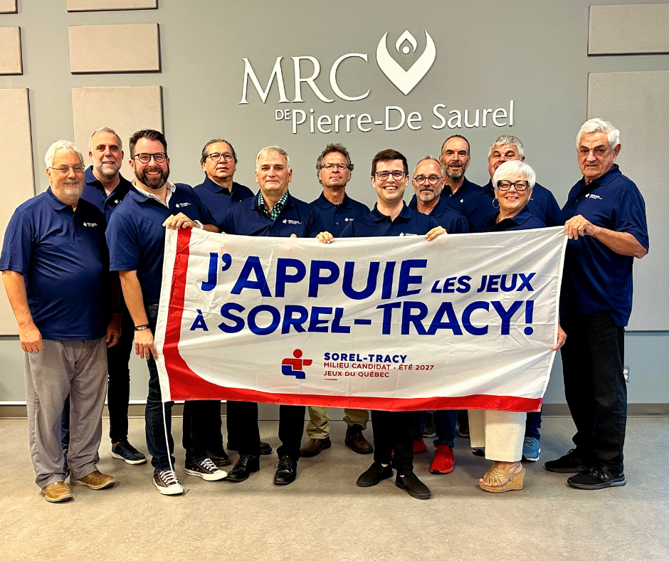 La MRC Pierre-De Saurel soutient la candidature de Sorel-Tracy pour les Jeux du Québec 2027